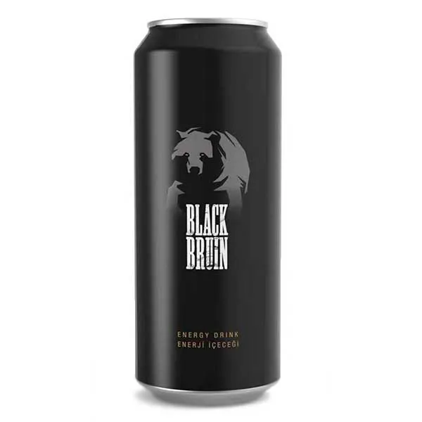 نوشیدنی گازدار انرژی زا بلک برون Black Bruin حجم 500 میلی