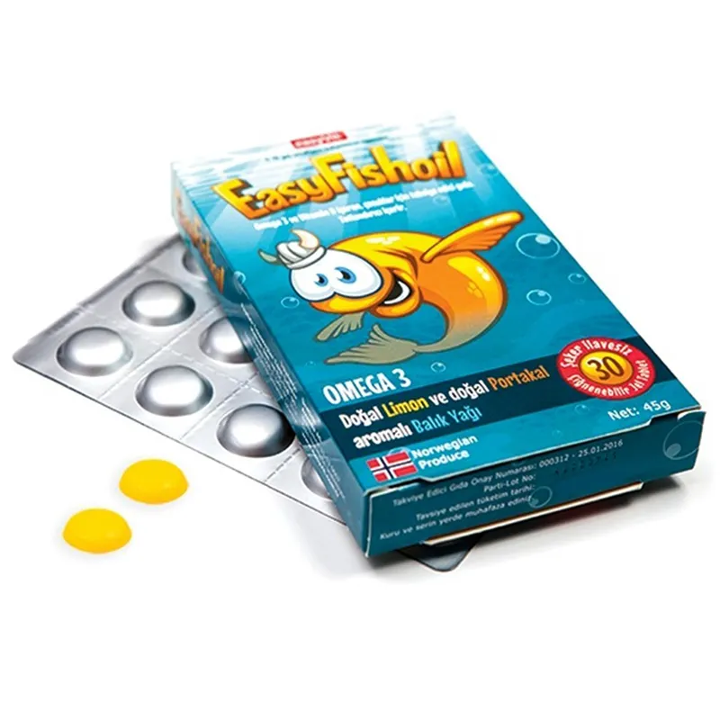 پاستیل جویدنی روغن ماهی ایزی فیش اویل حجم 45 گرم — تصویر ۳