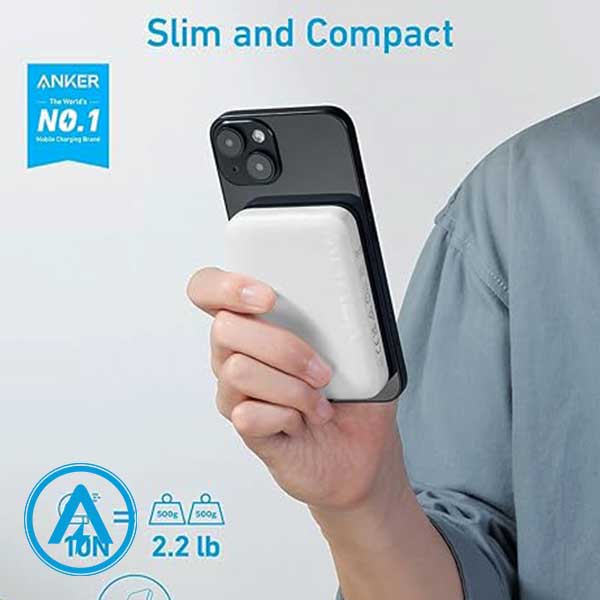پاوربانک 5000 میلی آمپر انکر مدل Anker 321 MagGO A1616 — تصویر ۵