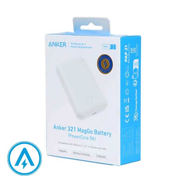 پاوربانک 5000 میلی آمپر انکر مدل Anker 321 MagGO A1616 — تصویر ۳