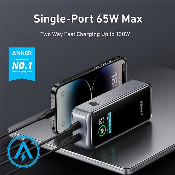 پاوربانک 130 وات 12000 میلی آمپر انکر مدل Anker Prime A1335 — تصویر ۴