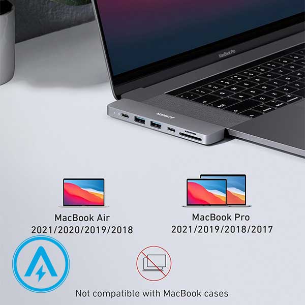 هاب 7 پورت انکر مدل Anker Hub A8371 for MacBook — تصویر ۴