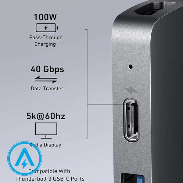 هاب 7 پورت انکر مدل Anker Hub A8371 for MacBook — تصویر ۵