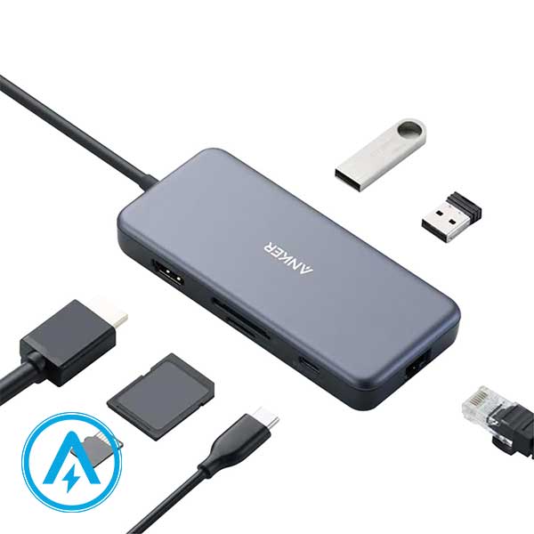 هاب 7 پورت انکر مدل Anker Hub A8352 for MacBook — تصویر ۳