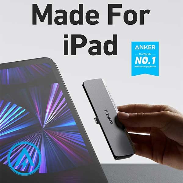 هاب 6 پورت USB-C انکر مدل Anker 541 Hub A8363 for iPads — تصویر ۵