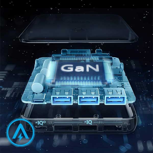 شارژر رومیزی 4 پورت 65 وات انکر مدل Anker A2045 — تصویر ۶