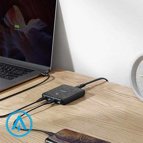 شارژر رومیزی 4 پورت 65 وات انکر مدل Anker A2045 — تصویر ۵