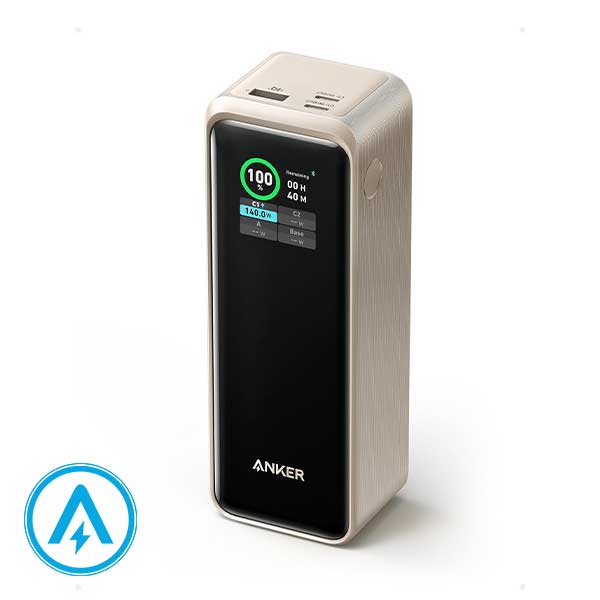 پاوربانک 250 وات انکر 27650 میلی آمپر مدل Anker Prime A1340