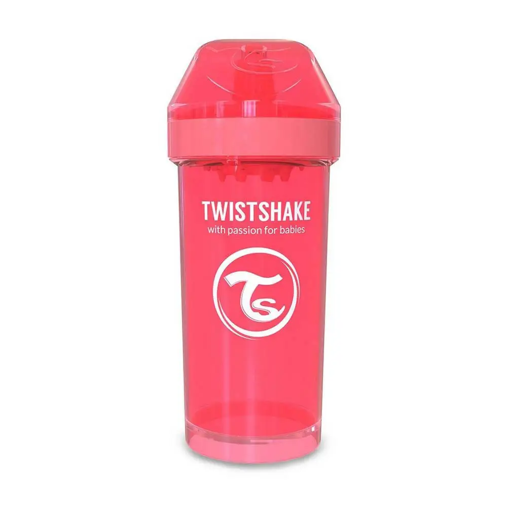 لیوان آبمیوه خوری 360 میل هلویی تویست شیک Twistshake — تصویر ۳