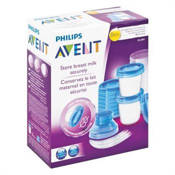 ظرف ذخیره شیر مادر ۱۸۰ میلی لیتر 10عددی فیلیپس اونت philips avent