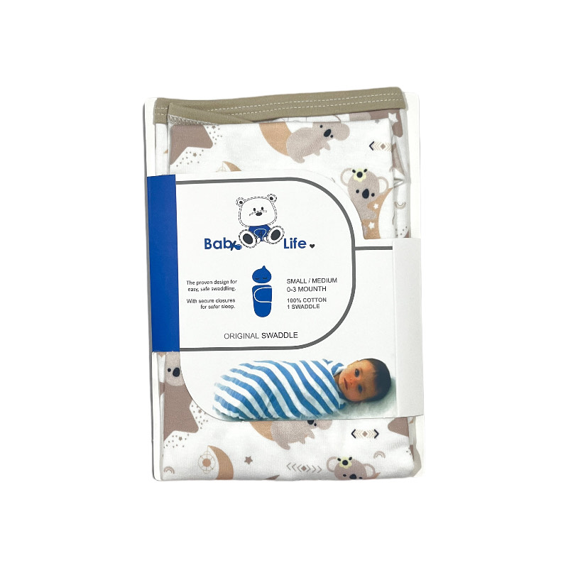 قنداق چسبی نوزاد طرح کوالا و ماه بیبی فورلایف Baby4life — تصویر ۴