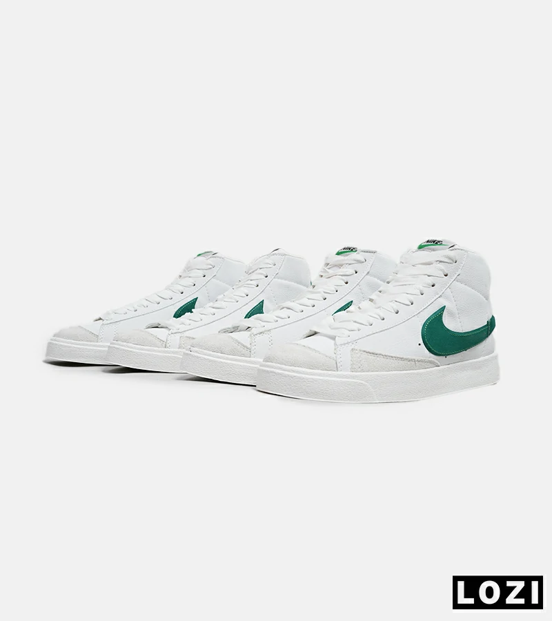 کتانی نایک Blazer Mid 77 ساقدار سفید سبز مردانه و زنانه | مدل 5670 — تصویر ۸
