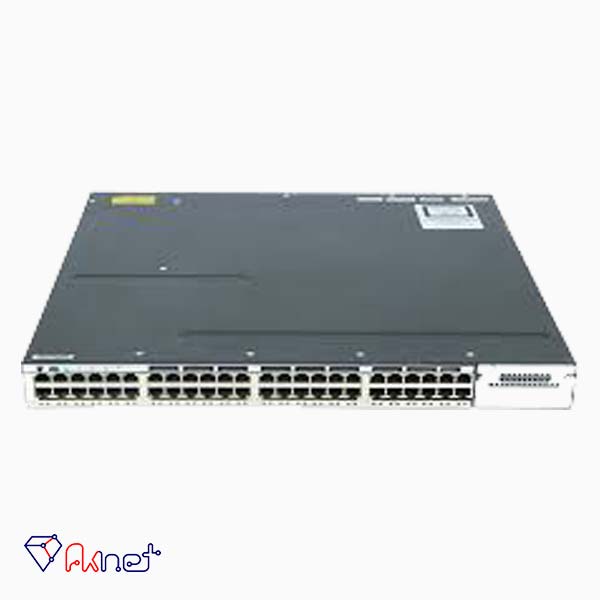 سوئیچ گیگابایت 48 پورت فول poe سیسکو Cisco WS-C3750X-48PF-S-Core Switch