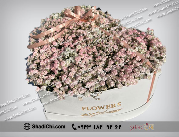 باکس گل قلبی ژیپسوفیلا