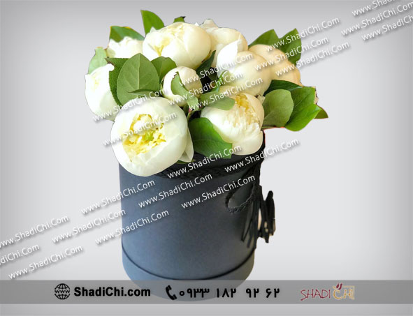 باکس گل پیونی کوچک