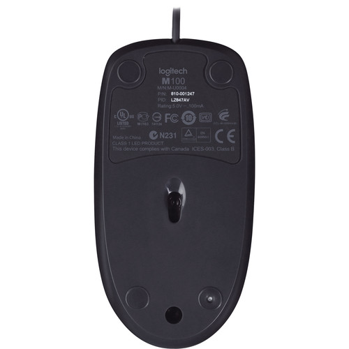 MOUSE CABLE LOGITECH ORGINAL M100 — تصویر ۳