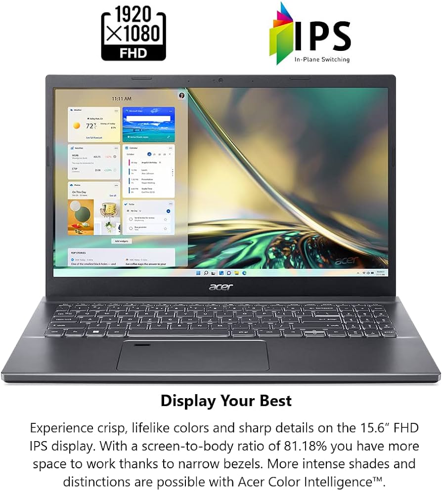 لپ تاپ ACER A515 I7-1260P — تصویر ۴