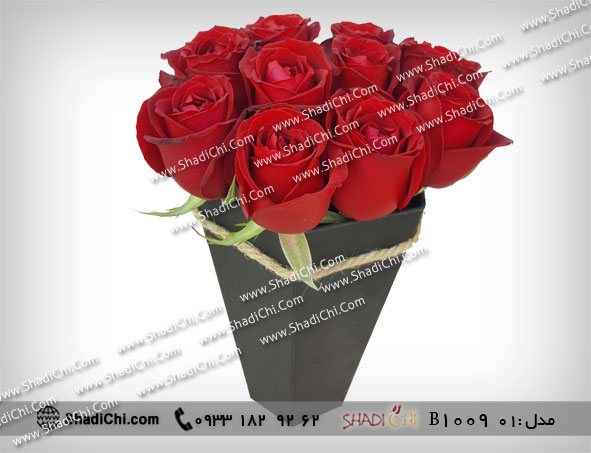 باکس گل رز سرخ