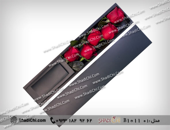 باکس گل خوابیده مشکی — تصویر ۲
