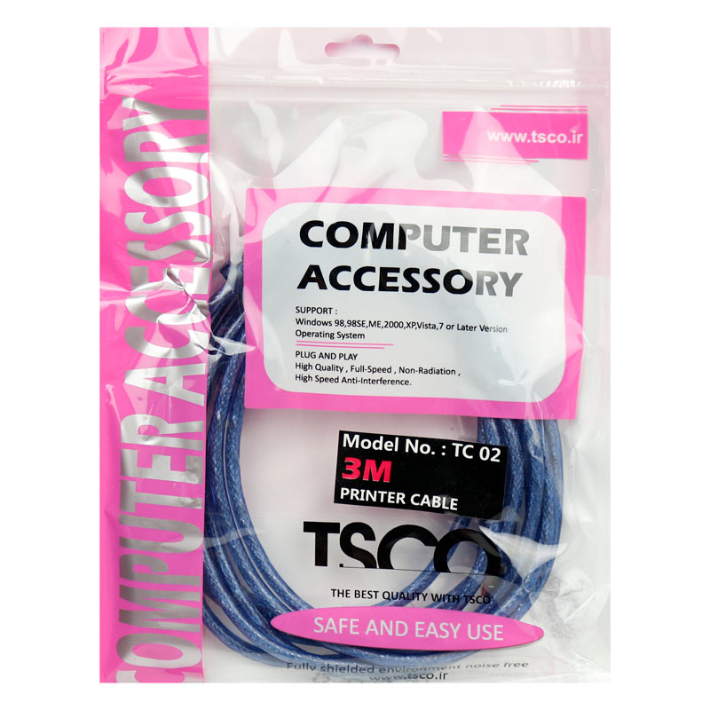 کابل پرینتر TSCO TC02 3m