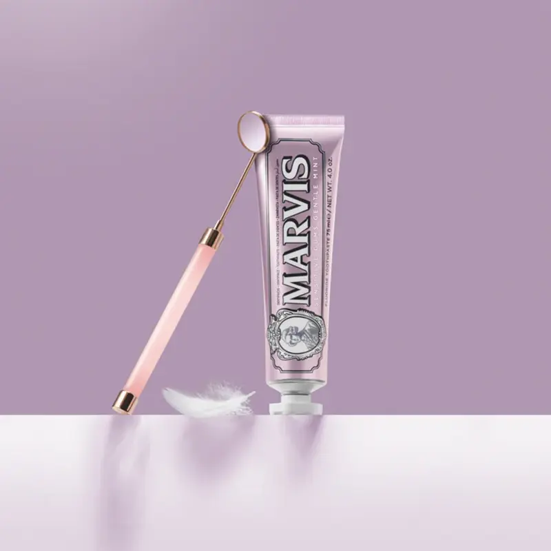 خمیر دندان حساس مارویس مدل Sensitive Gums Gentle Mint — تصویر ۴