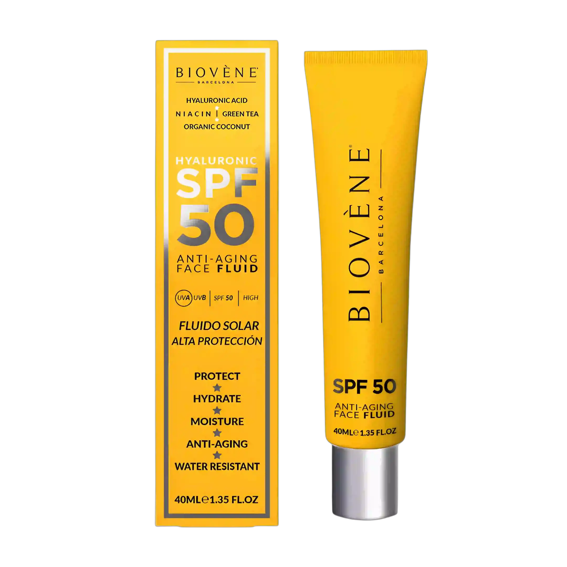 مایع صورت ضد پیری بایوون SPF 50، ضد آفتاب — تصویر ۲