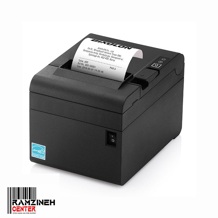فیش پرینتر بیکسولون تحت شبکه همراه با بازر Bixolon SRP E300 — تصویر ۲