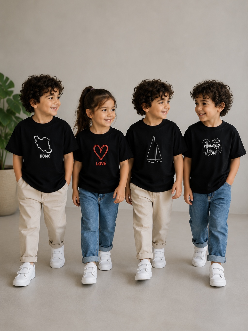 تیشرت مشکی twin