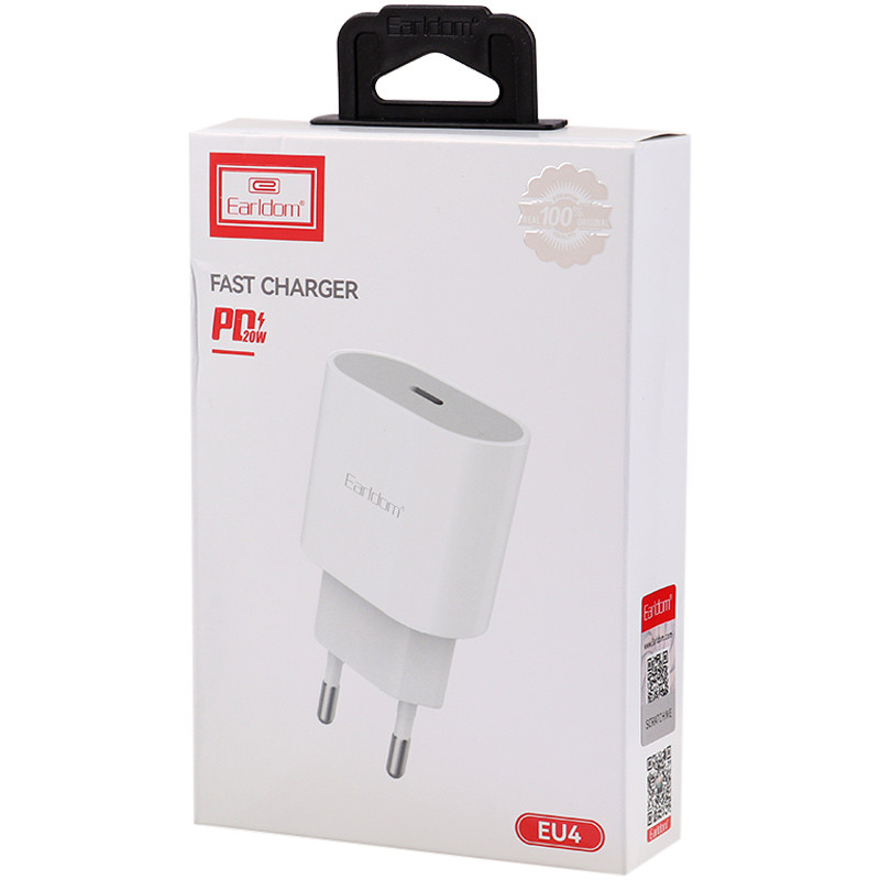 شارژر دیواری 20 وات ارلدام ES-EU4 PD 3A — تصویر ۲