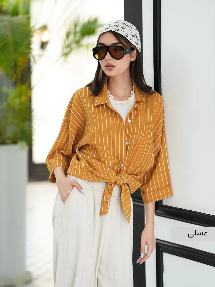 شومیز یقه دار A41551 — تصویر ۴
