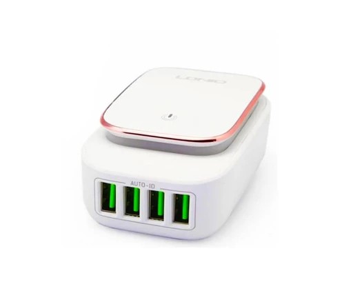 شارژر دیواری و چراغ خواب الدینیو با کابلMicroUsb مدل A4405 — تصویر ۵