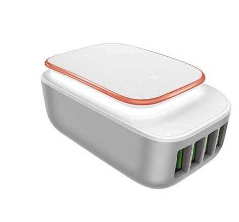 شارژر دیواری و چراغ خواب الدینیو با کابلMicroUsb مدل A4405 — تصویر ۶