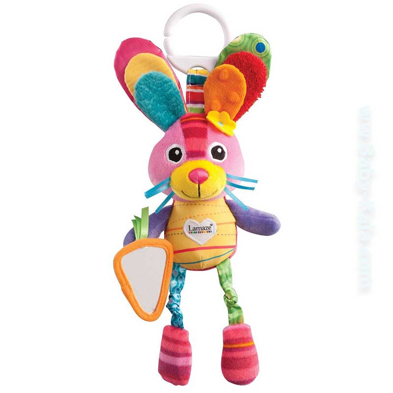 عروسک آویز تخت، کریر و کالسکه خرگوش لمیز Lamaze — تصویر ۲