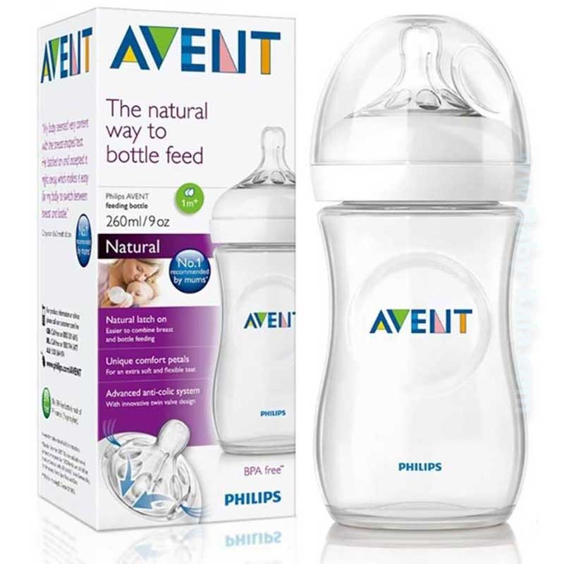 شیشه شیر نچرال 260 میل اونت Avent
