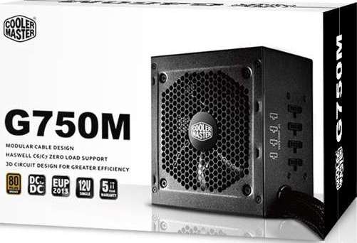منبع تغذیه کامپیوتر کولر مستر مدل G750M — تصویر ۲