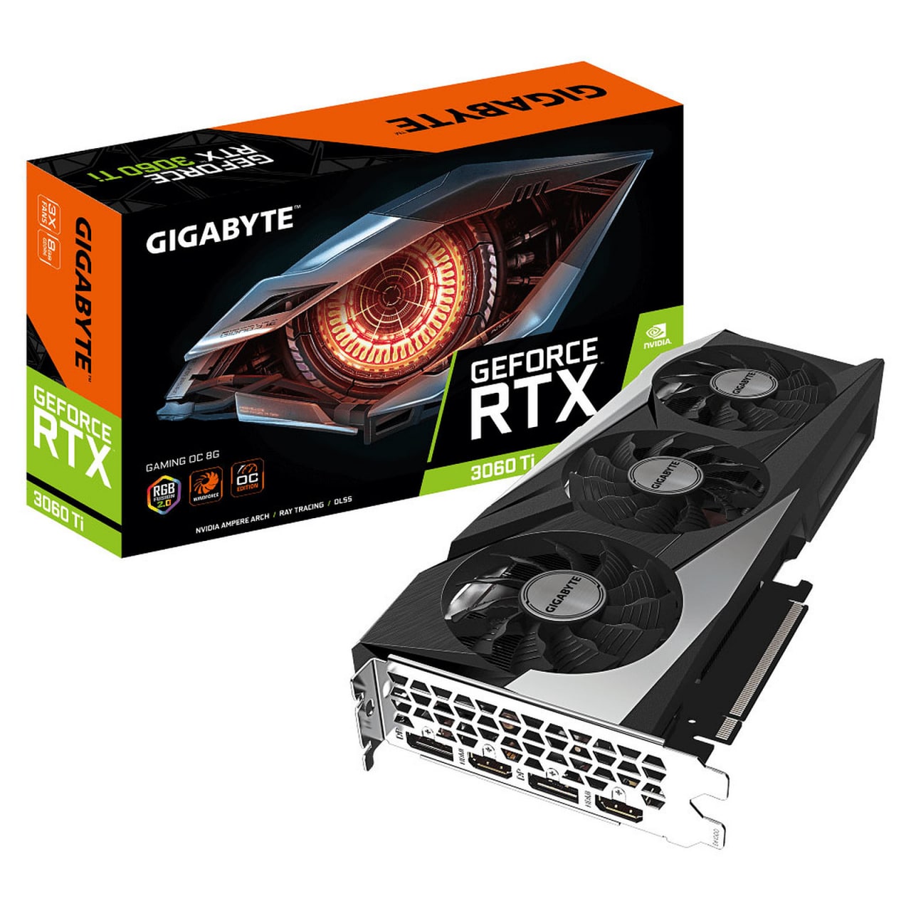 کارت گرافیک گیگابایت مدل GeForce RTX™ 3060 Ti GAMING OC 8G