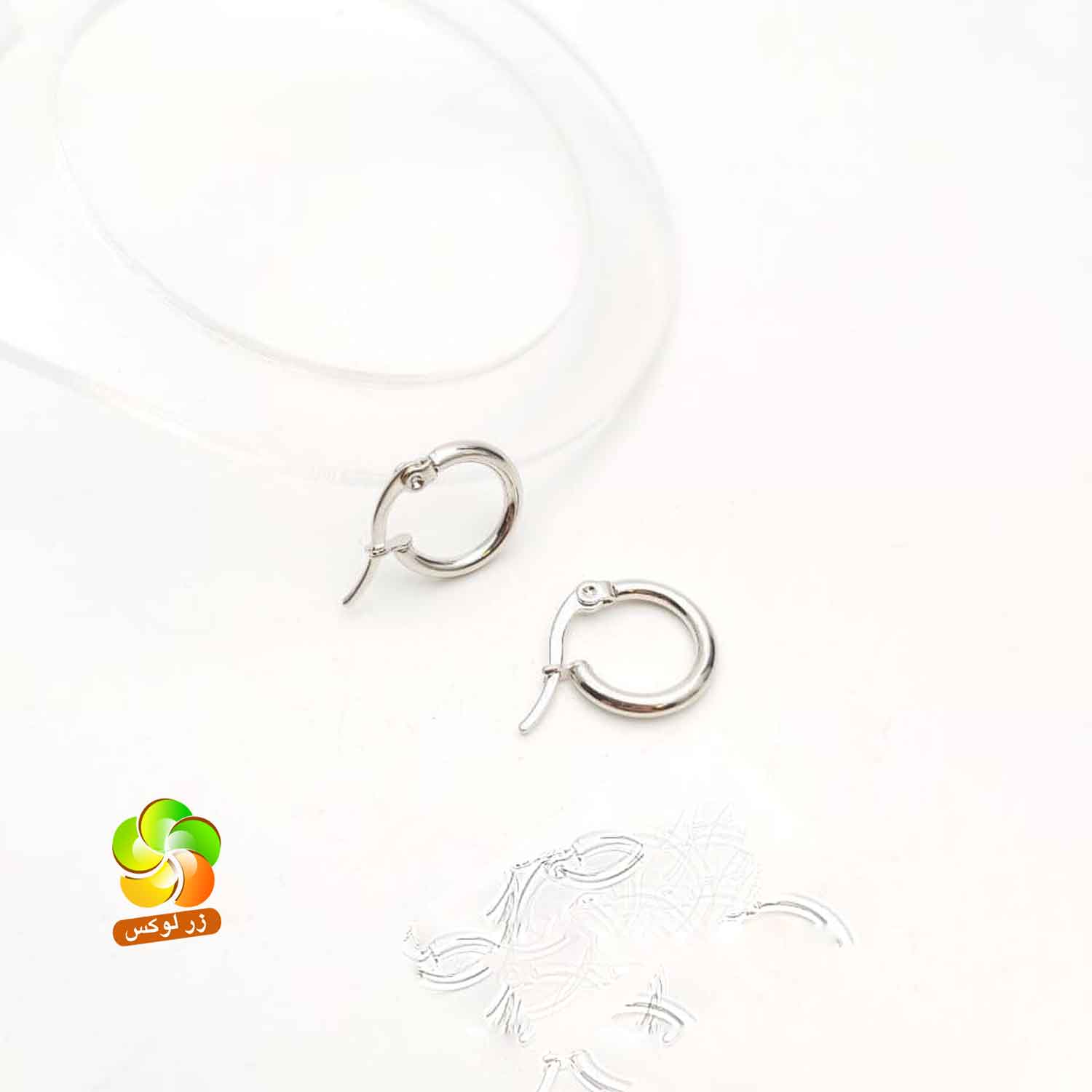 گوشواره استیل حلقه ای کوچک — تصویر ۲
