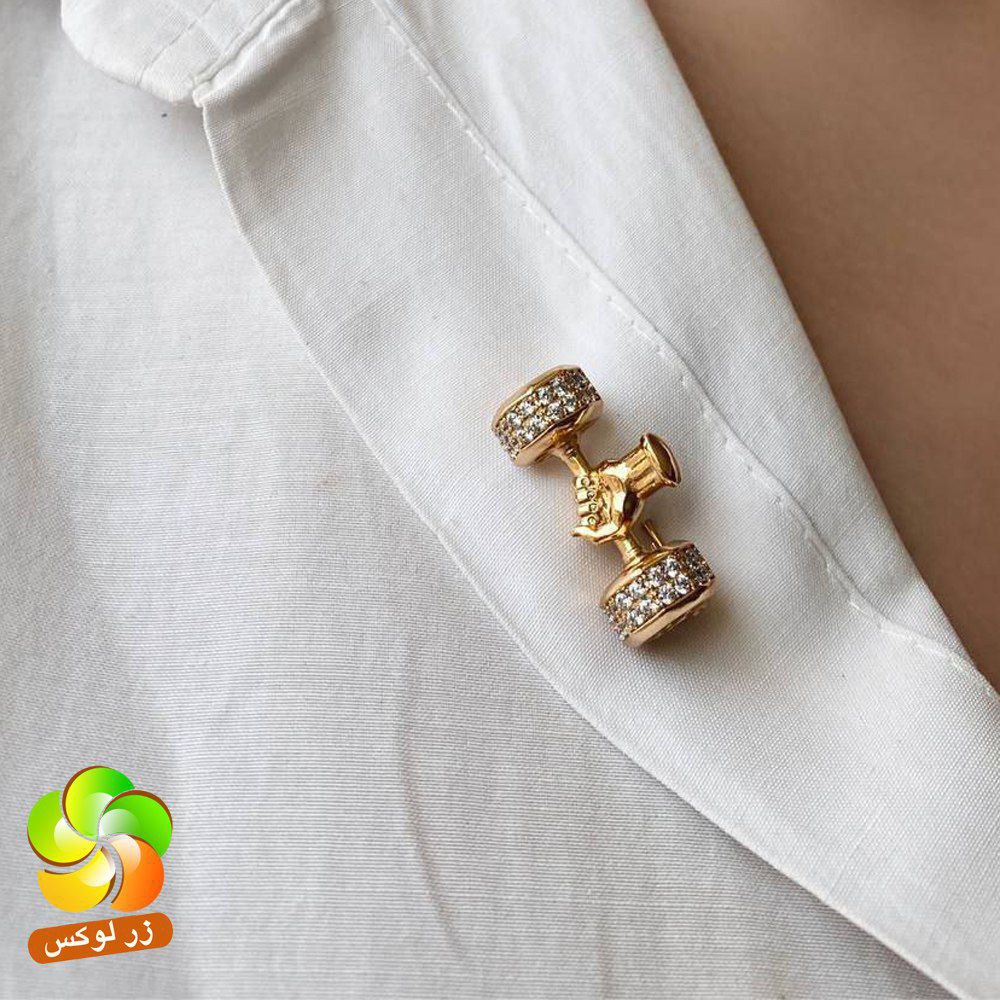 سنجاق سینه مدل دمبل مارک ژوپینگ