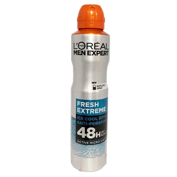 اسپری ضد تعریق مردانه لورآل سری Men Expert مدل Fresh Extreme 48H