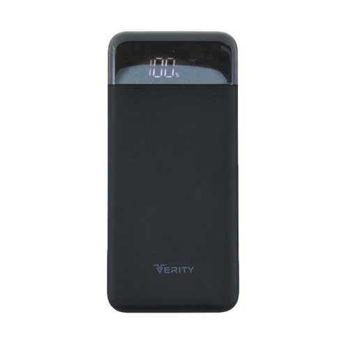 شارژر همراه VERITY مدل PU-109B با ظرفیت ۱۰۰۰۰ میلی آمپر ساعت