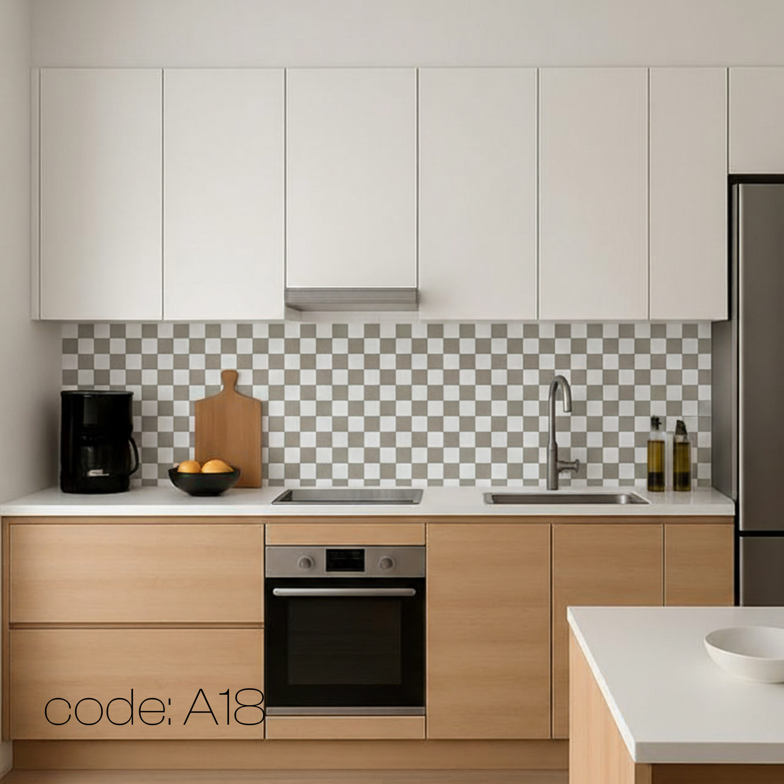 تایل بین کابینتی آلومینیوم کد A18 — تصویر ۳