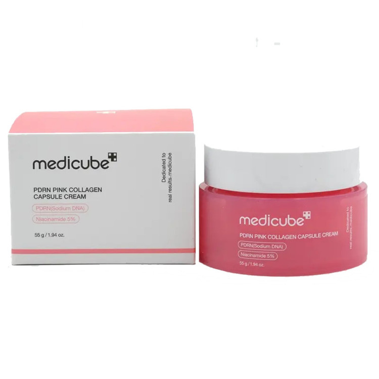 کرم کپسولی مرطوب کننده صورت مدی کیوب مدل pdrn pink collagen capsuleمستر کوالیتی — تصویر ۲