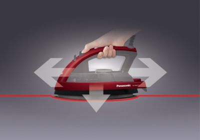 اتوبخار ۳۶۰ درجه سرامیکی پاناسونیک مدل Iron-NI-JW670C رنگ نقره ای — تصویر ۶