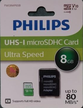رم میکرو فیلیپس مدل PHILIPS 80MB V10 8G گارانتی مادام العمر — تصویر ۲