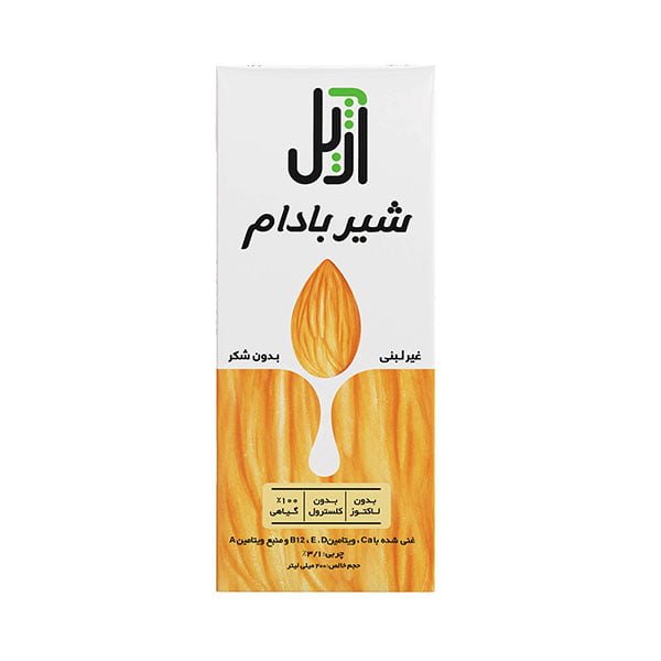 شیر بادام آژیل 200 سی سی — تصویر ۲