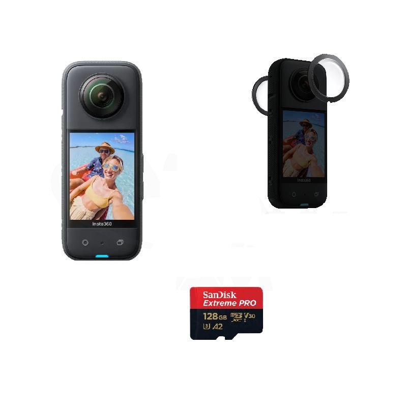 کیت دوربین و محافظ لنز اینستا Insta360 camera kit and lens protector — تصویر ۲