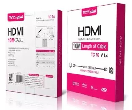 کابل HDMIتسکو 10 متری TC 76 — تصویر ۳