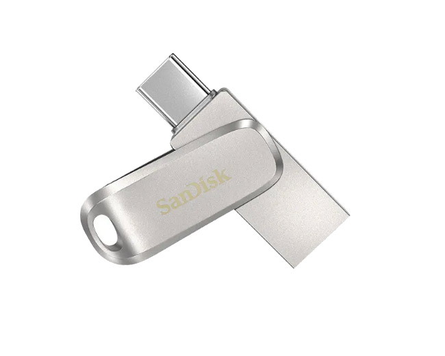 فلش مموری 128 گیگابایت سن دیسک مدل Dual Drive Luxe