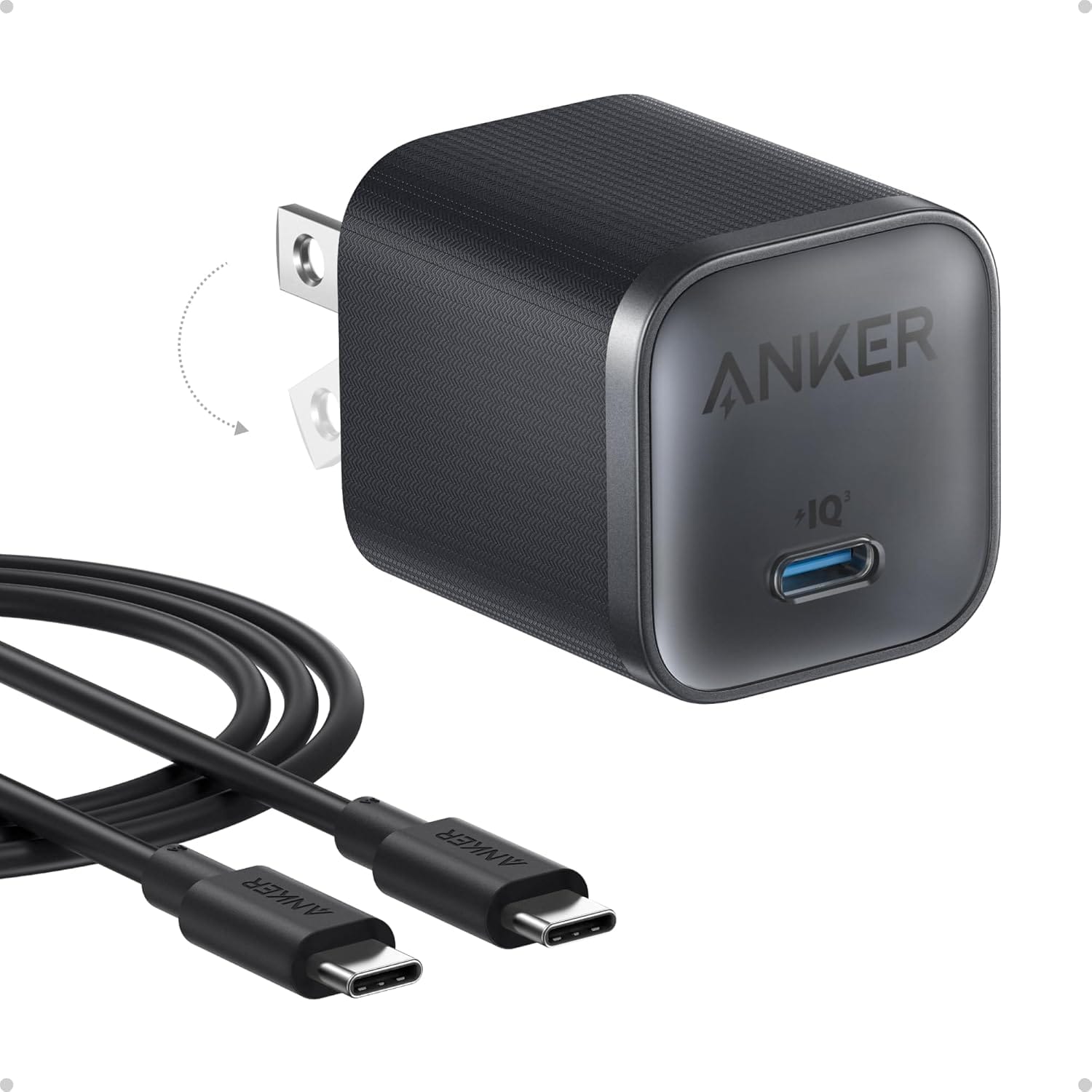 شارژر و کابل ۴۵W انکر مدل Anker b2692 (سه پین گلوبال)