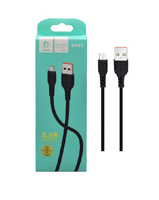 کابل تبدیل USB به Micro-USB دنمن مدلDENMEN D06V